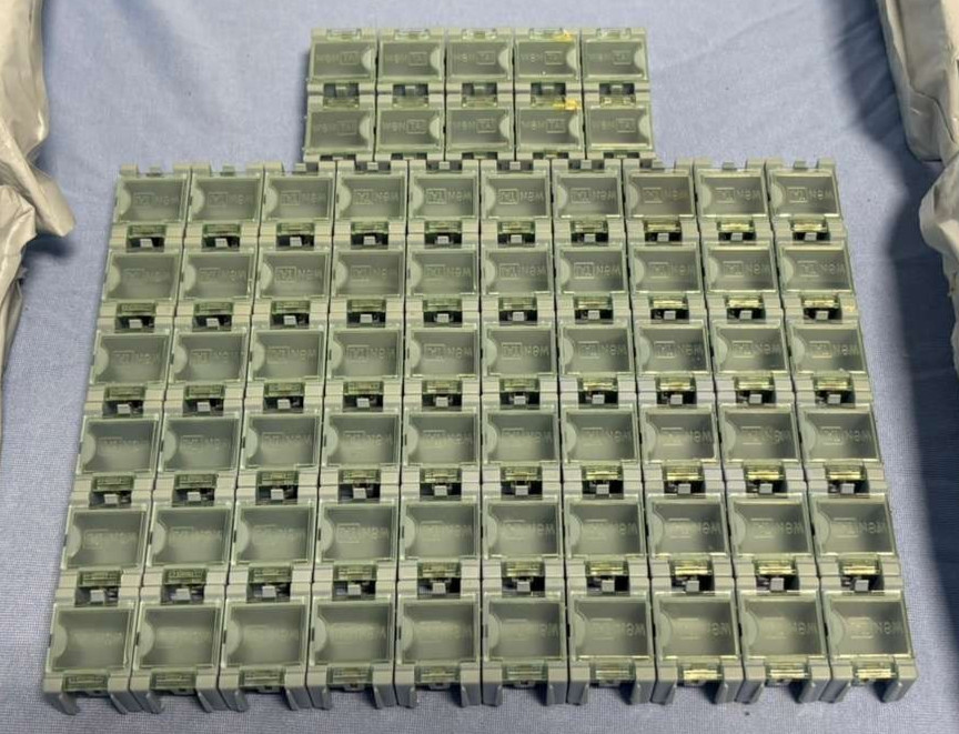 *LOT OF 400* Electronic Component Blue Storage Box SMT SMD Part X001REHEEJ