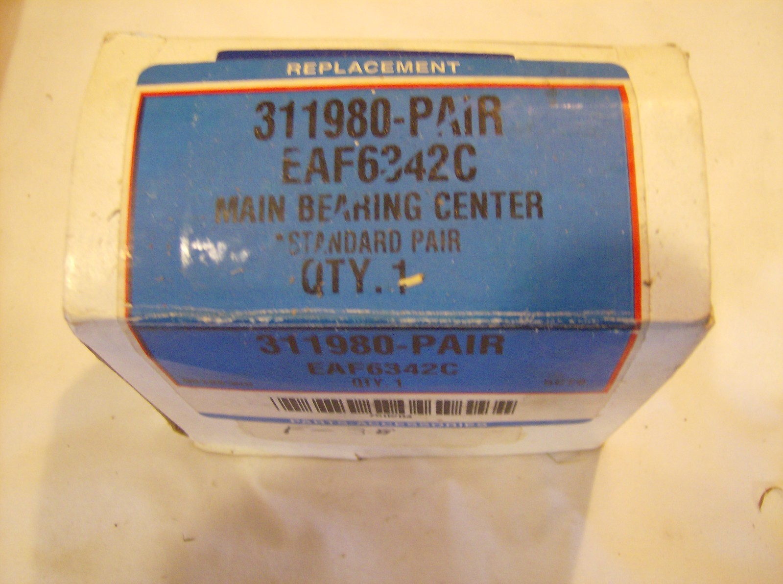 EAF6342C MAIN BEARING CENTER STANDARD PAIR 311980