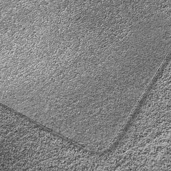 Floortex Chair Mat 48″x60″, Traditional Lip Shape, Clear, for Carpet FR1115223LR