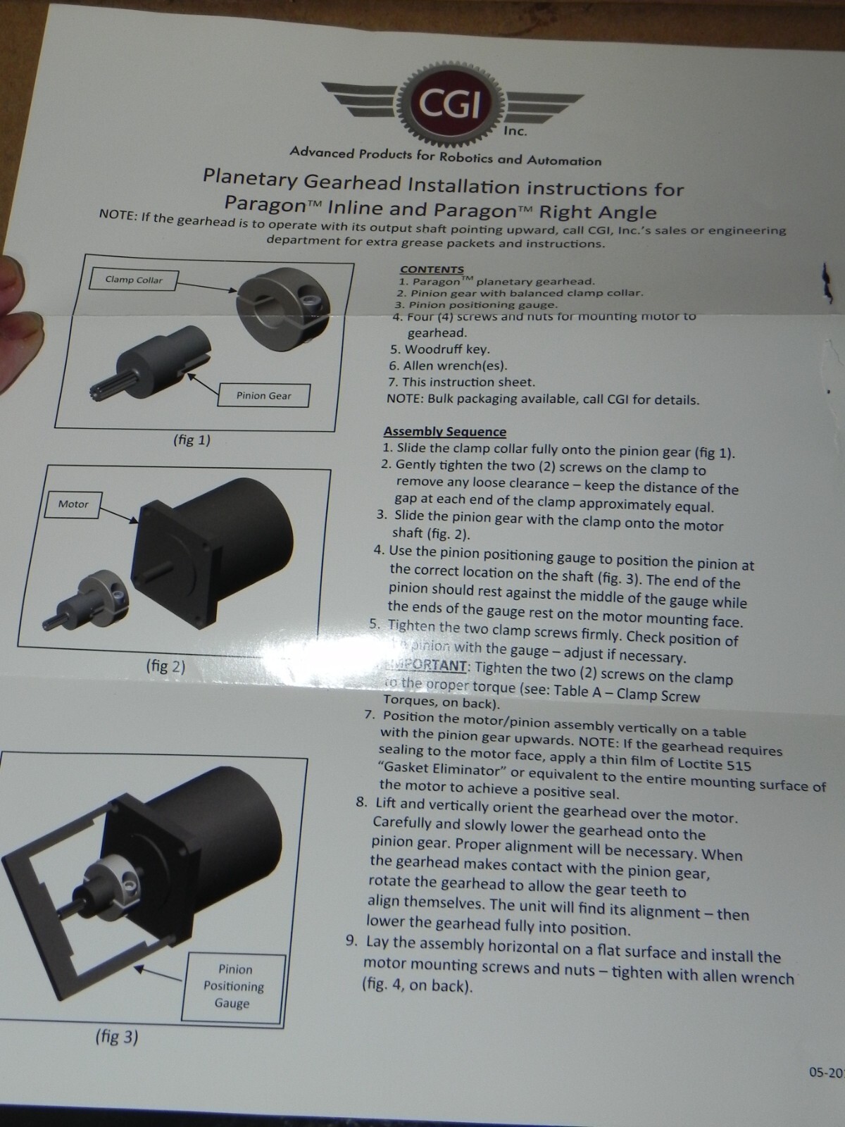New CGI 034PNX0055-XX-5589X Gearhead