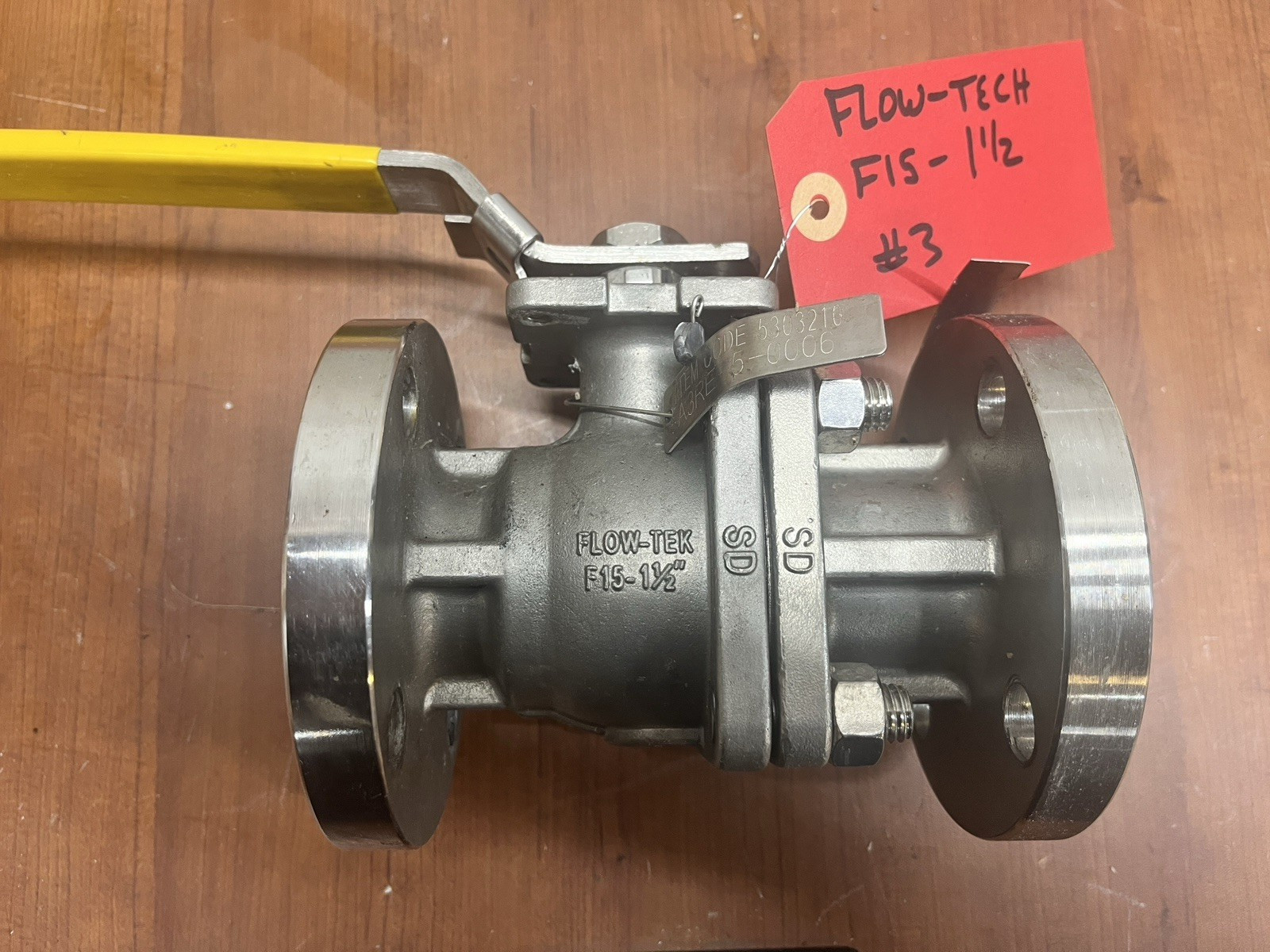FLOW-TEK SS F15 1-1/2″ stainless VALVE 1-1/2-150 CF8M TFM-1600 275PSI 316 flange