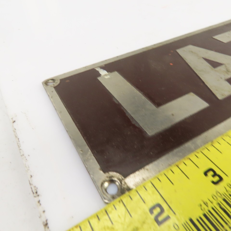 Lathe Plus 22-1/4″ x 3-1/2″ Aluminum Machine Name Legend Plate