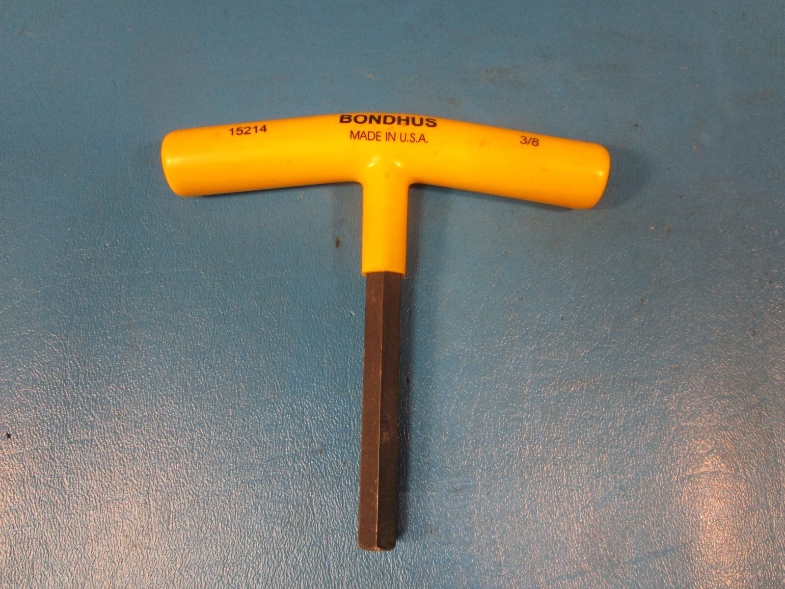 Bondhus 15214, Hex Key: 3/8″, Cushion Grip T-Handle. 6″ OAL, Steel