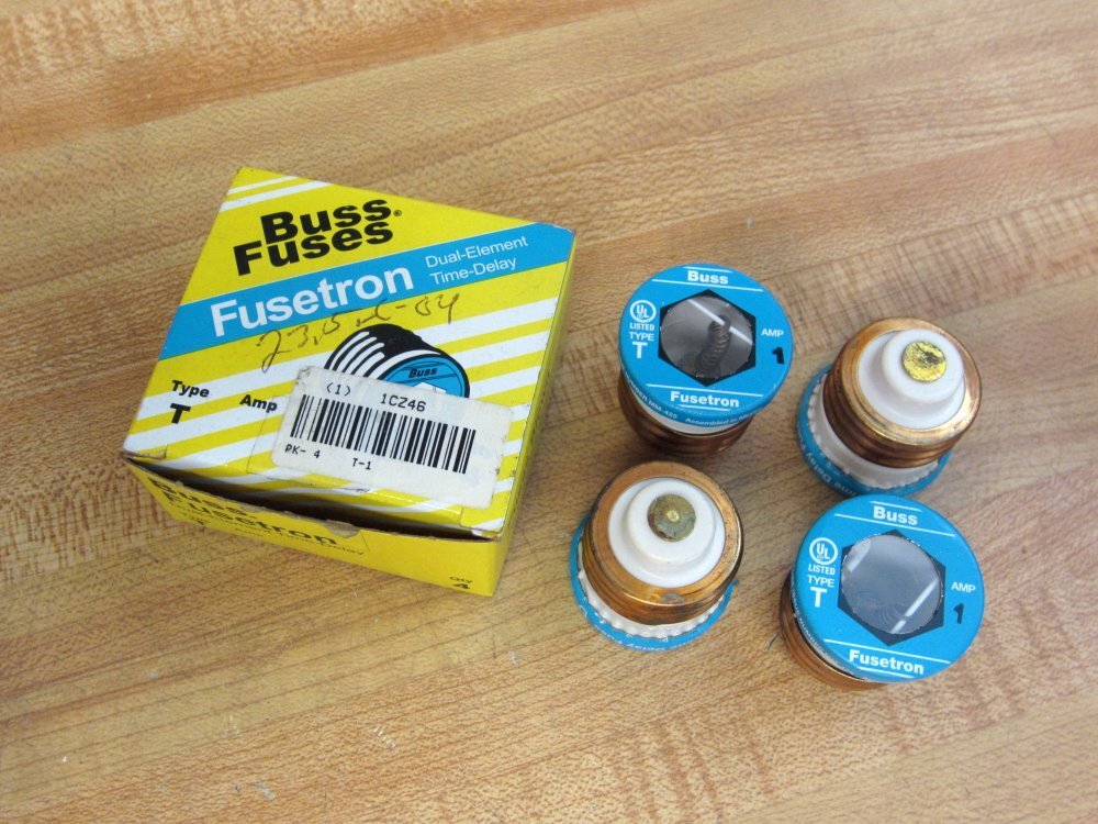 Buss T-1 Bussmann Fuse Cross Ref 1CZ46 (Pack of 4)