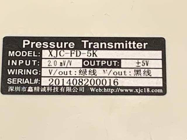 Shenzhen XJC Pressure Transmitter – XJC-FD-5K w/Warranty