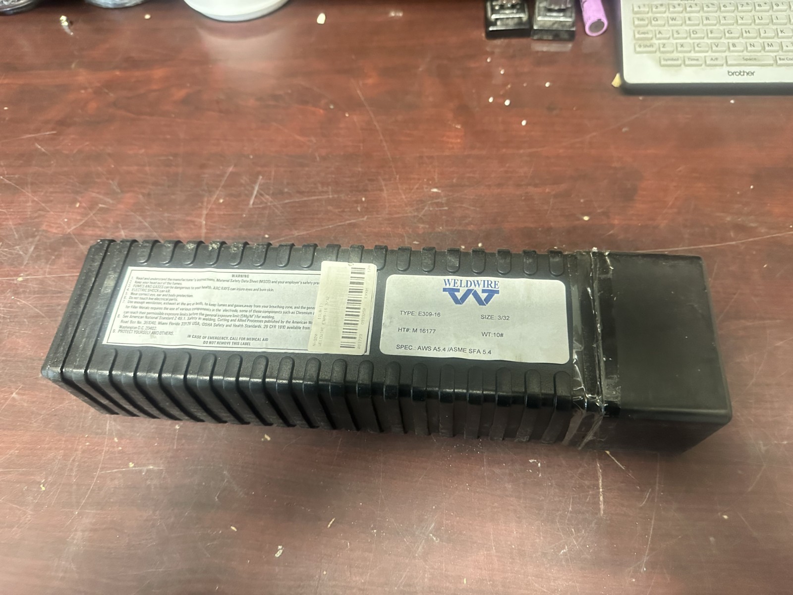 Weldwire E309-16, Welding Rod , 3/32″ x 12″, 10#, New in Case