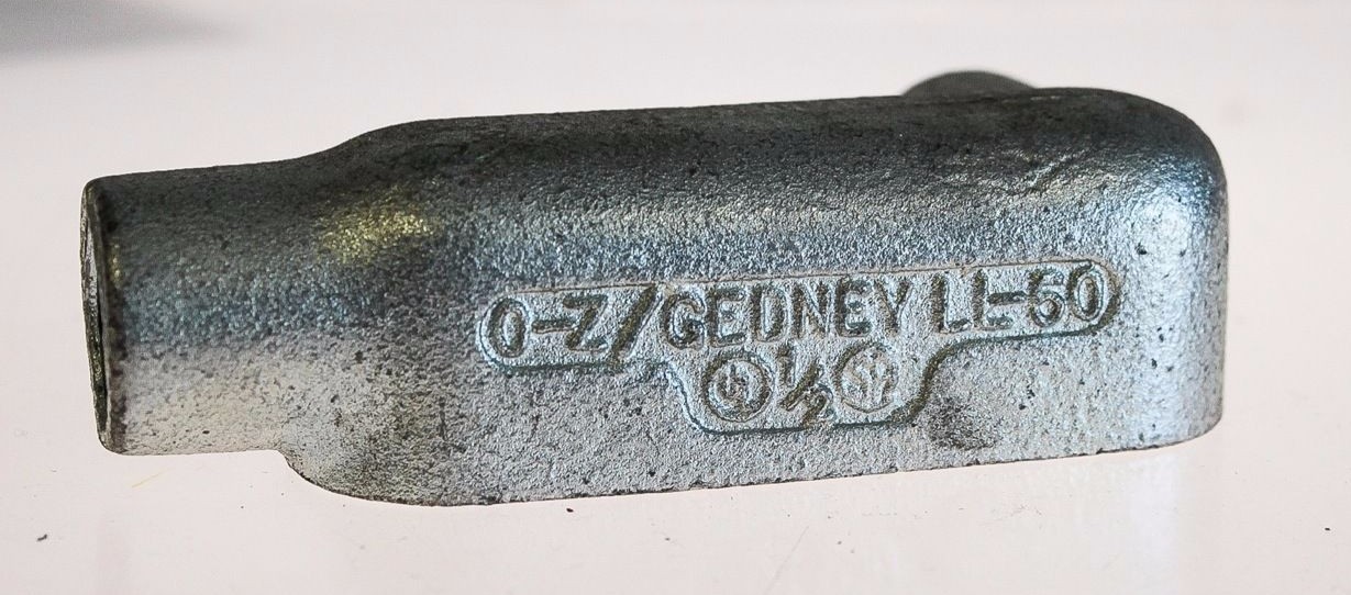 O-Z/GEDNEY LL-50 1/2” MALLEABLE IRON CONDUIT BODY NEW! FAST SHIPPING! (G135)