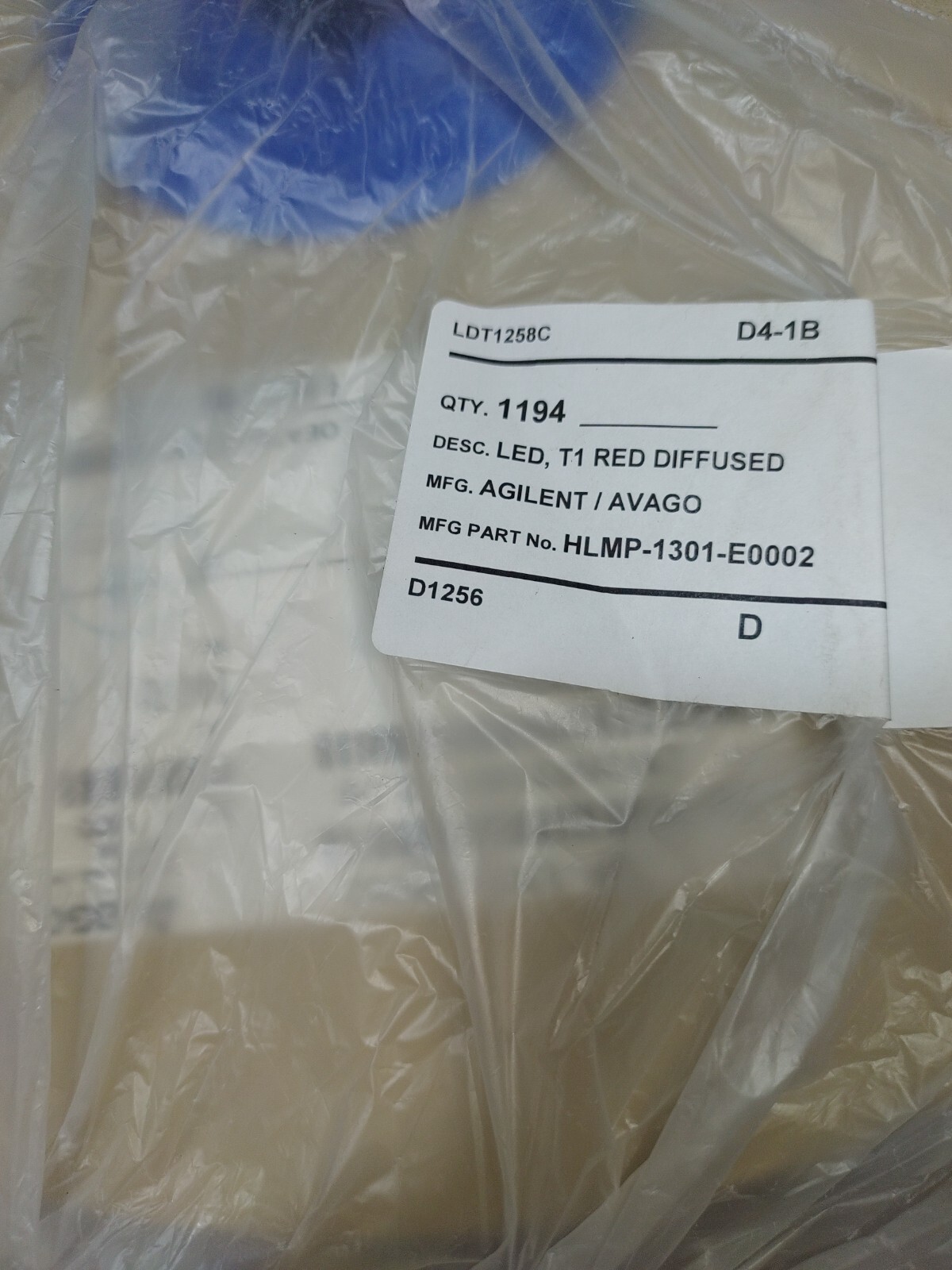 Avago HLMP-1301-E0002 =New Roll of ~1800= Red LED OM00947722
