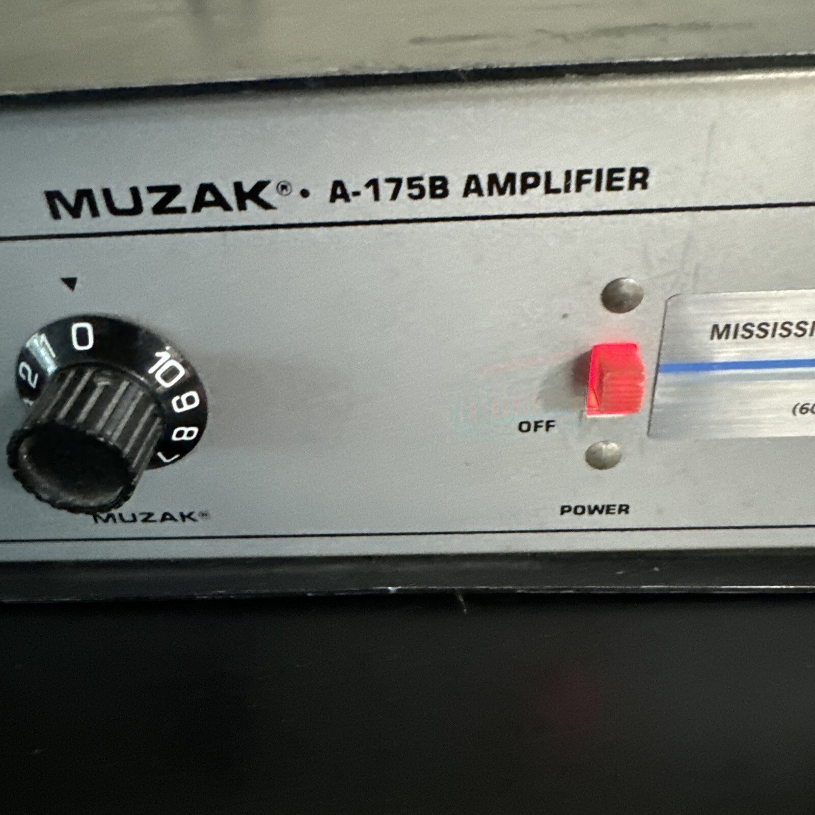 Vintage Muzak Solid State Mic Amplifier A-175B Microphone Audio Amp