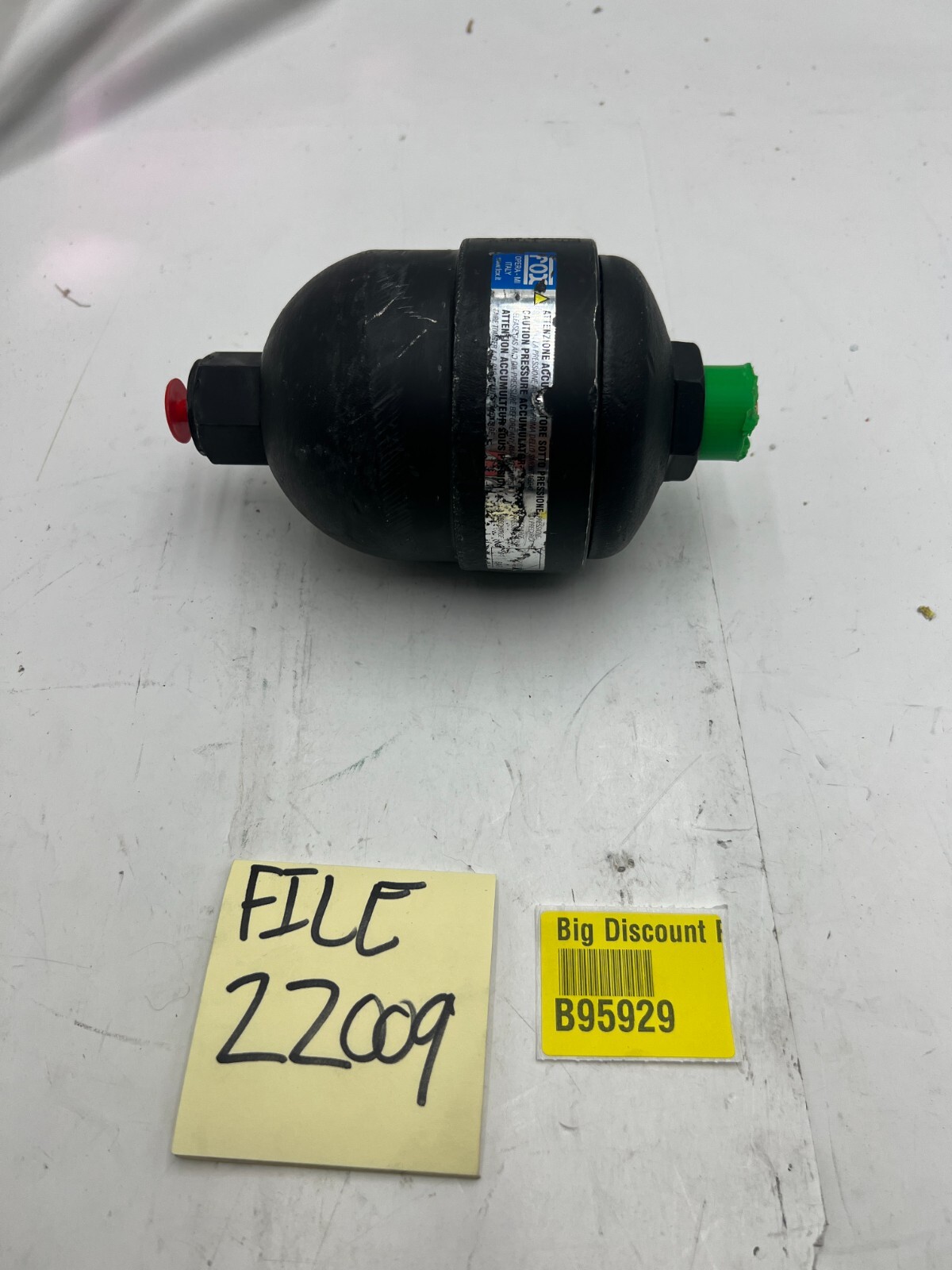 Genuine Fox Pressure Accumulator Nitrogen Oil Black Heavy Duty