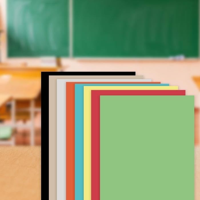 School Smart Bristol Board, 9×12, Assorted Colors, 100-Pack