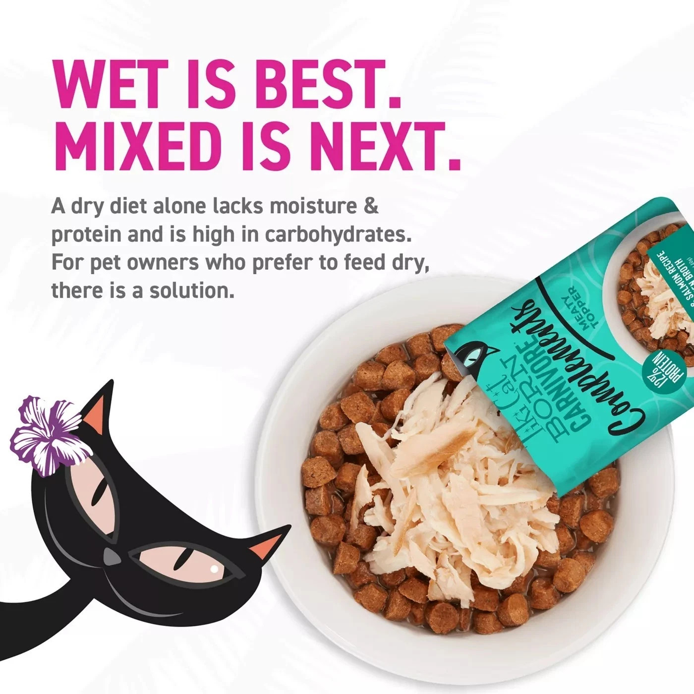 Tiki Born Carnivore High Protein Dry Cat Food, Chicken, Herring & Salmon 11.1 Lb