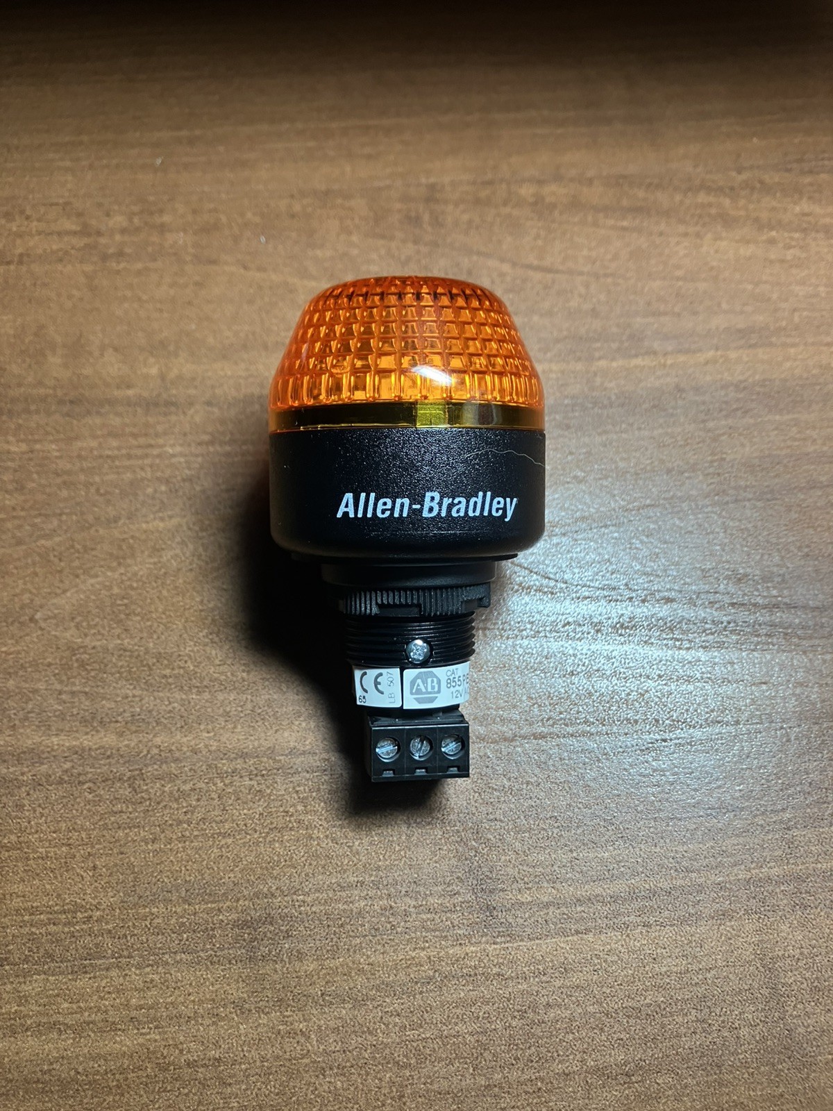 Allen-Bradley 855PB-B24ME522 LED Indicator Light Amber 24V AC/DC Working