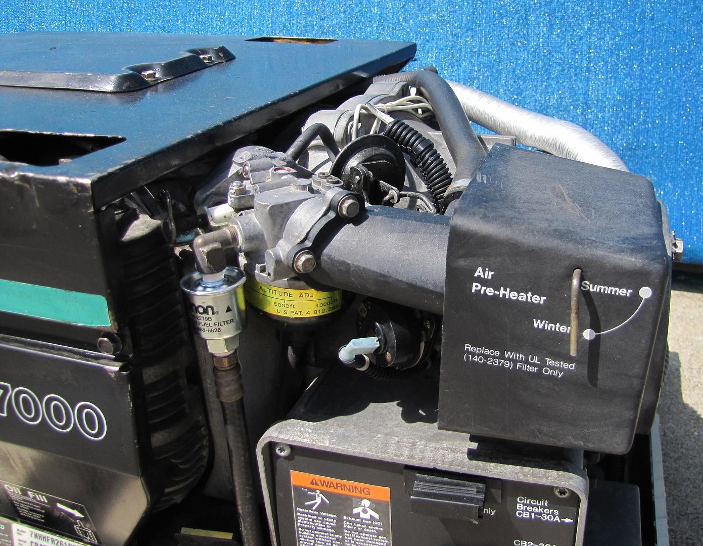 Cummins Onan Marquis 7000 Watt RV Mobilehome Gas Generator 120V Output