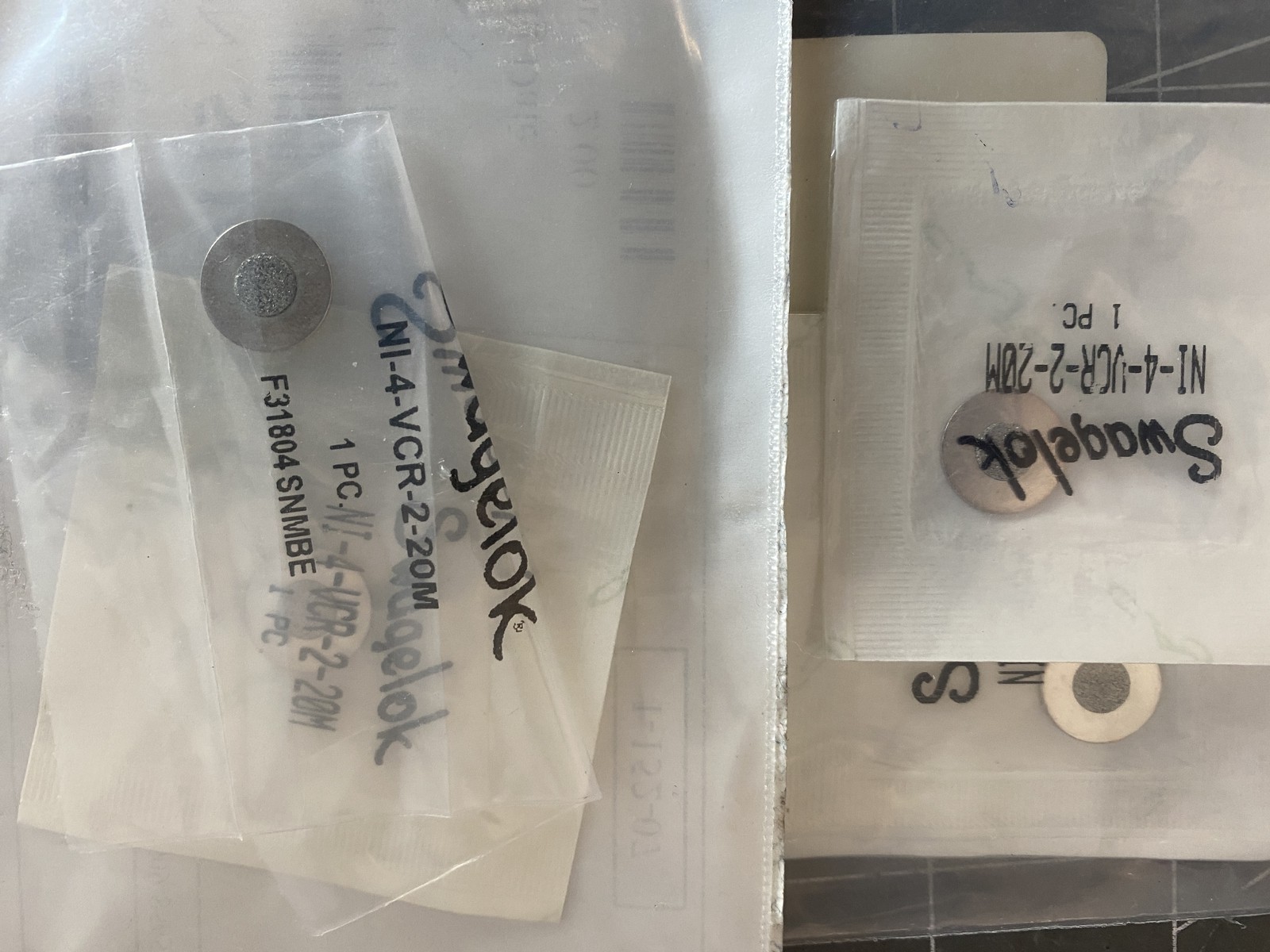 Swagelok Filter Gasket 20 Micron PN: NI-4-VCR-2-20M MRC 5110410
