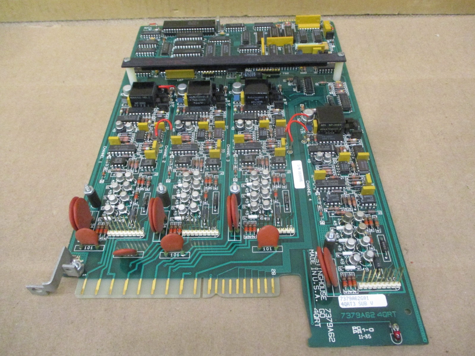 Westinghouse 7379A62G81 4QRT3 SUB V PCPR-1-0 11-85 53059HI