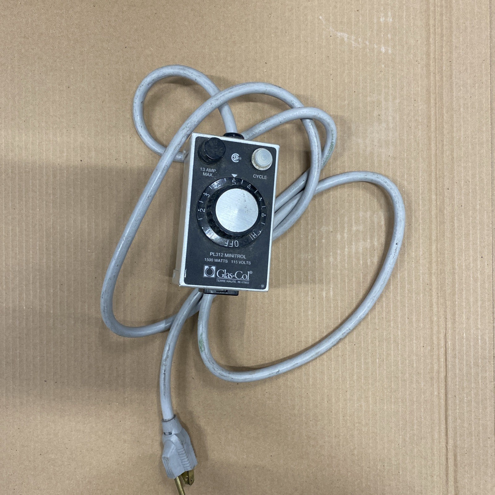 Glas-Col PL-312 Minitrol 1500 Watts 115 Volts Temperature Control