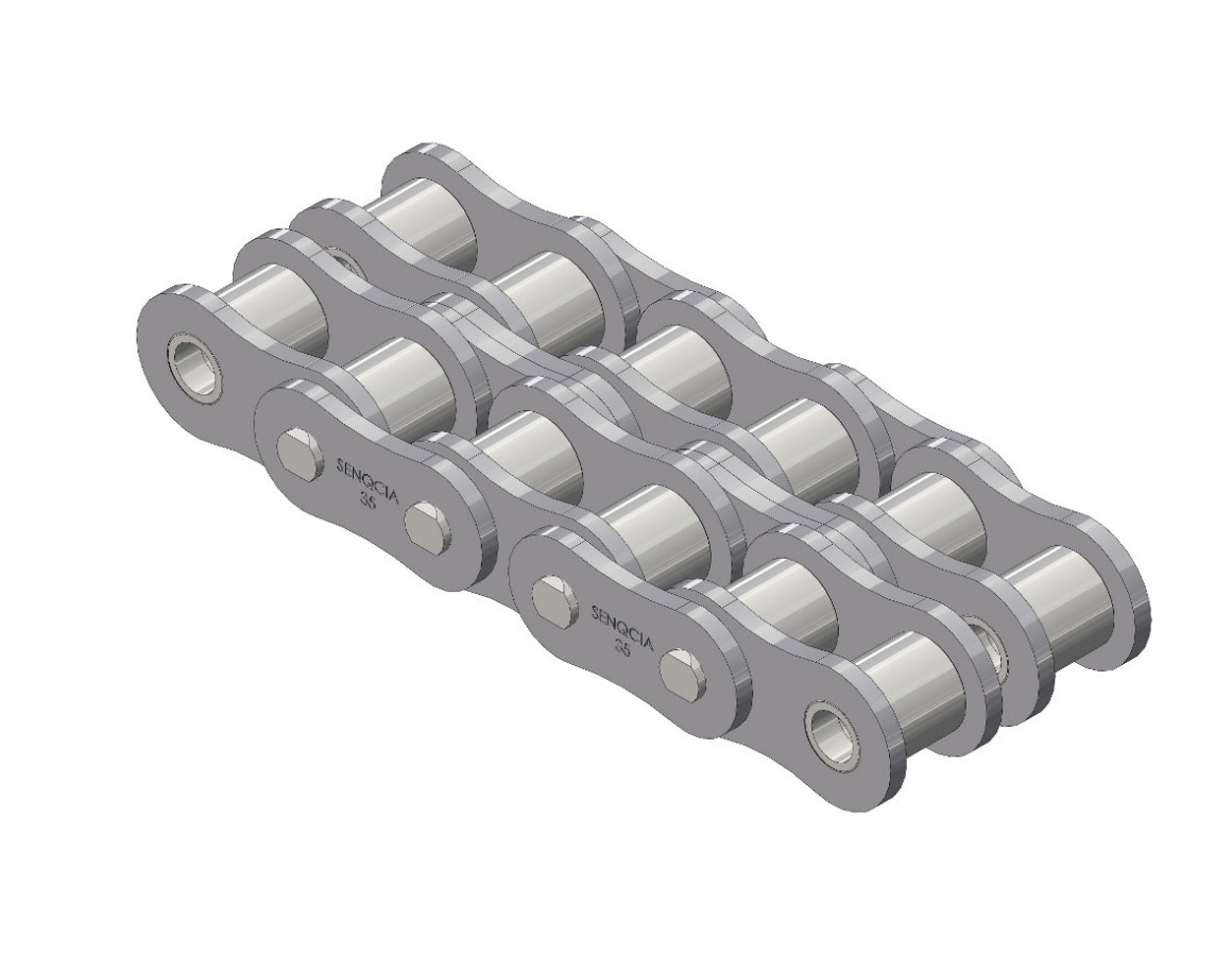 HKK #60H-2R 10FT Heavy Duplex Riveted Roller Chain 3/4″ Pitch