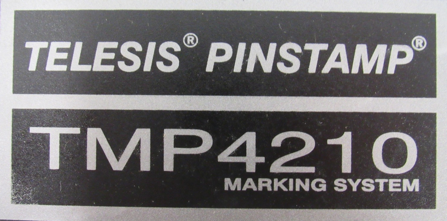 REFURBISHED TELESIS TMP420 PINSTAMP MARKING SYSTEM