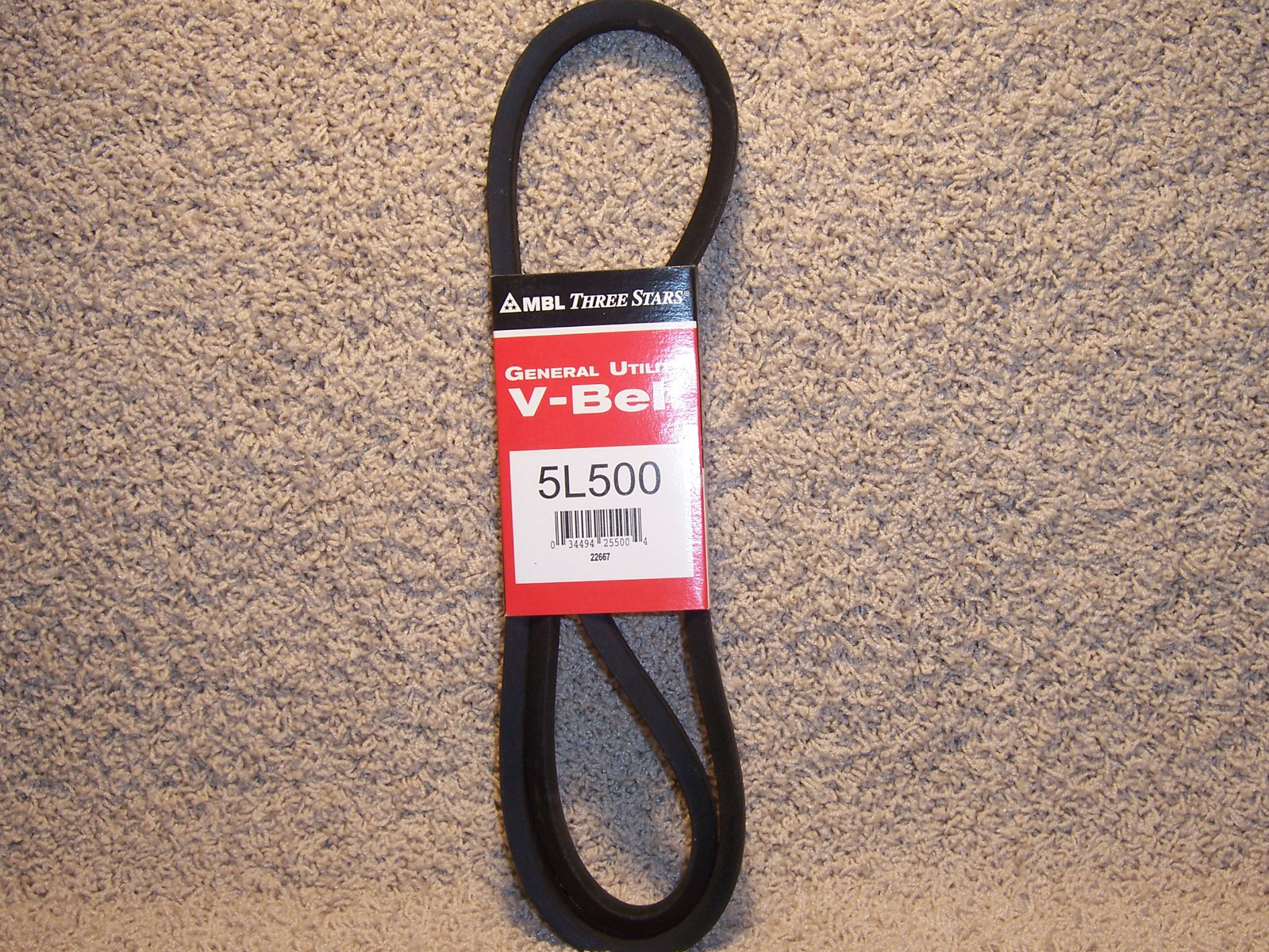 MBL Three Stars 5L500 Belt V-Belt Utility Long Life Free Shipping