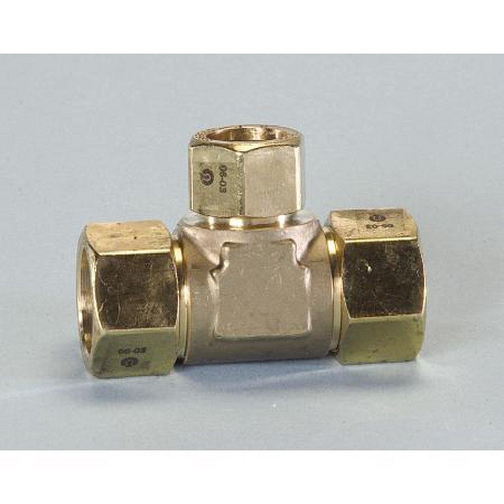 Omega Flex FGP-TF750-T500 3/4 x 3/4 x 1/2 in. Tube Pipe Reducing Tee