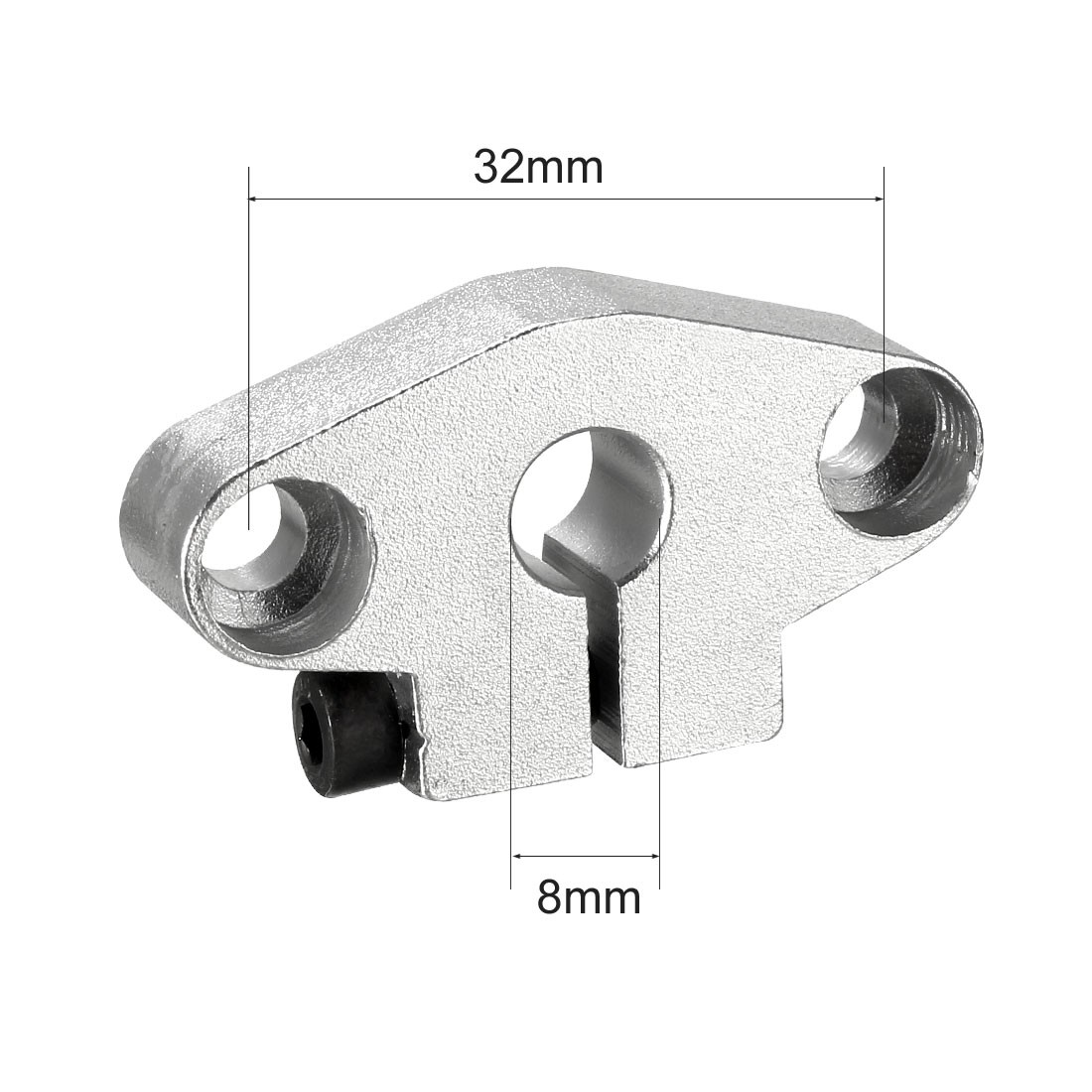4pcs SHF8 Linear Motion Rail Clamping Rod Rail Guide Support for 8mm Dia Shaft
