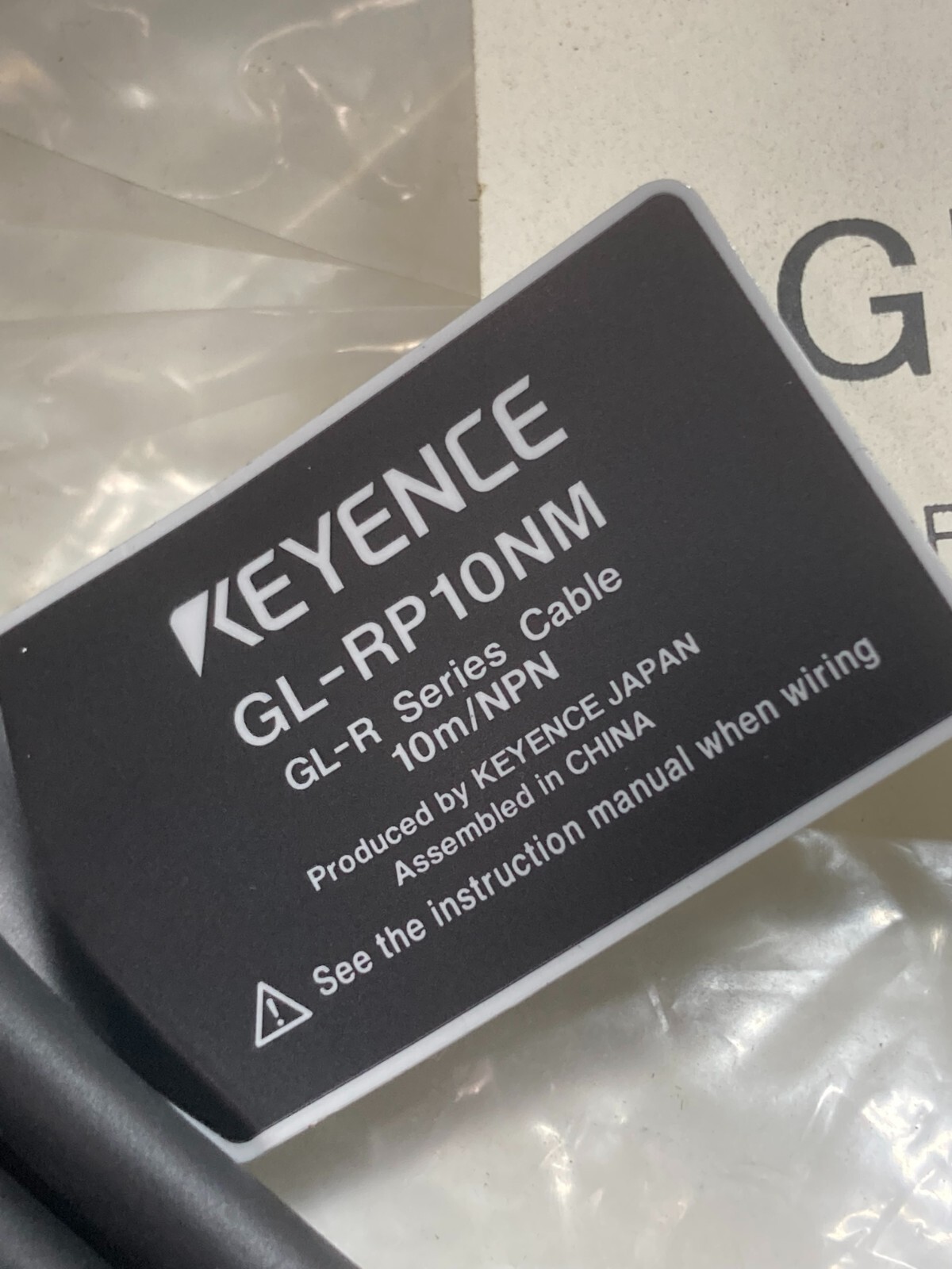KEYENCE GL-RP10NM CONNECTION CABLE 10M LONG NPN NIB