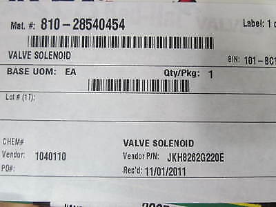 ASCO JKH8262G220E VALVE SOLENOID