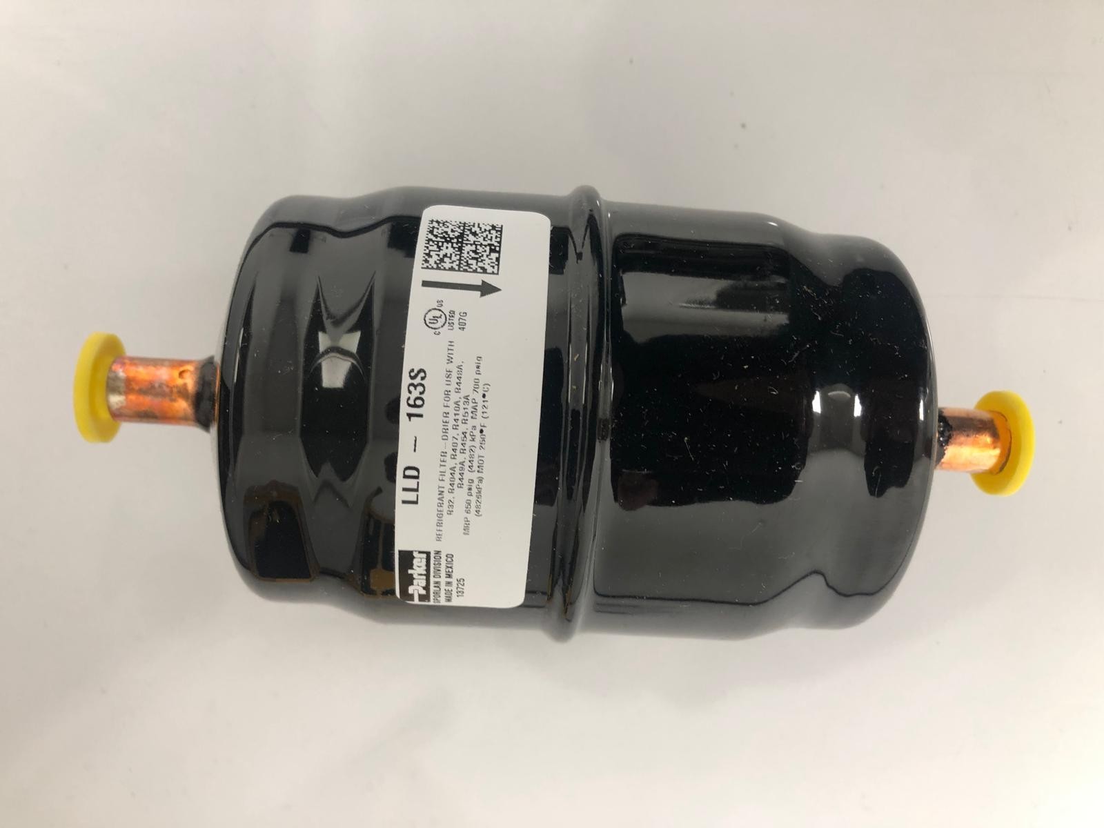 The Parker Hannifin 450288-001 is a 3/8-inch ODF (solder) liquid line filter dri