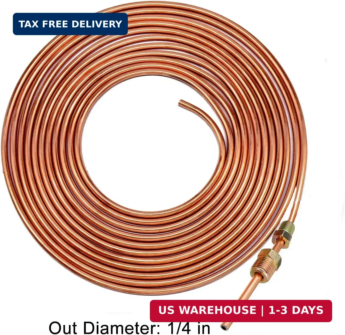 MuHize 1/4 Brake Line – Upgraded 25 Ft. Brake Line Kit(2026 New), 1/4 Flexible C