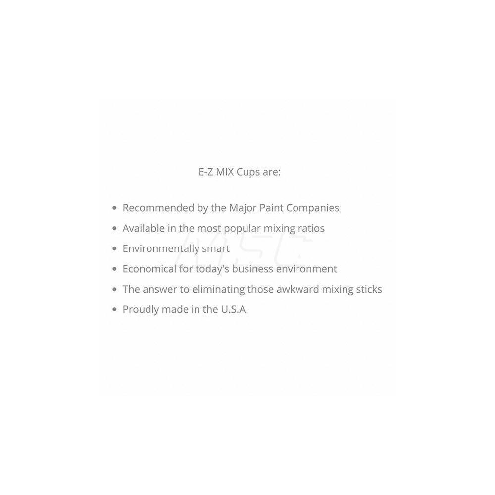 100 Pack Disposable Paint Mixing Cups, 1 Quart Size (Item 70032)