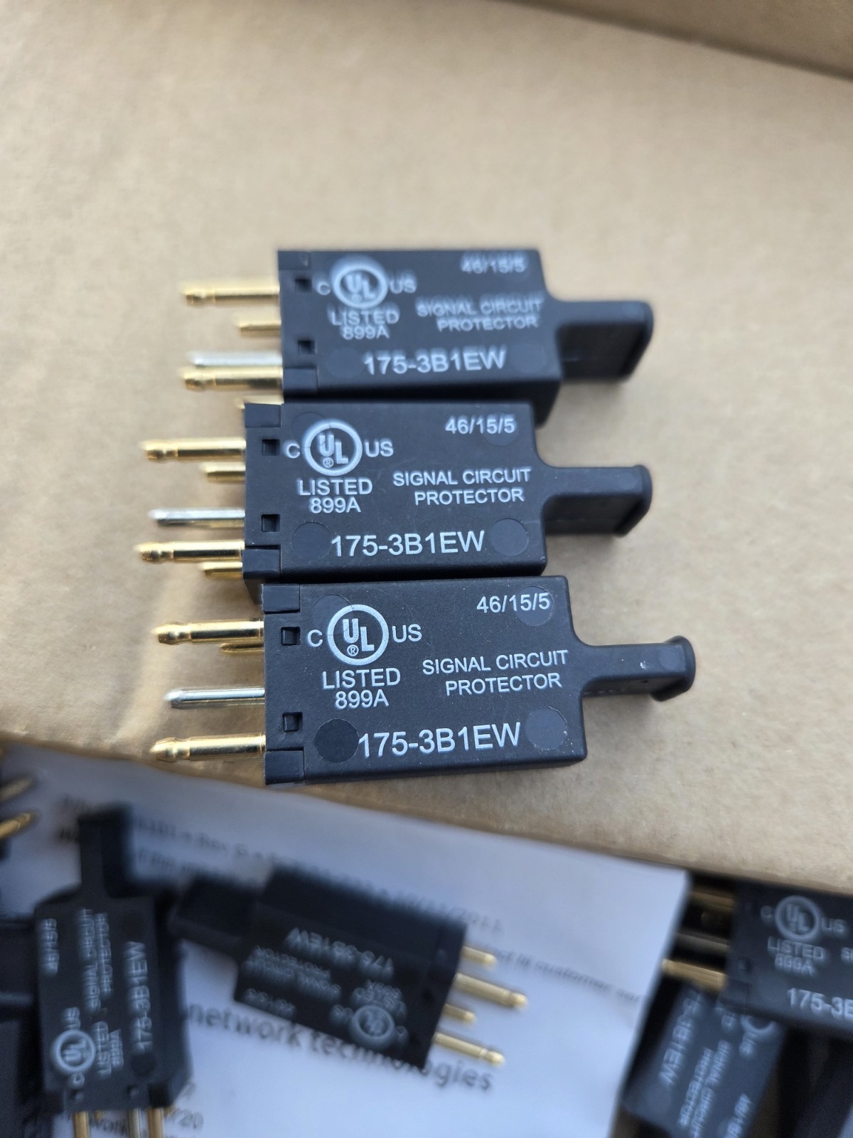TII 175-3B1EW 5 PIN Surge Protection Module (Lot of 30) Black New
