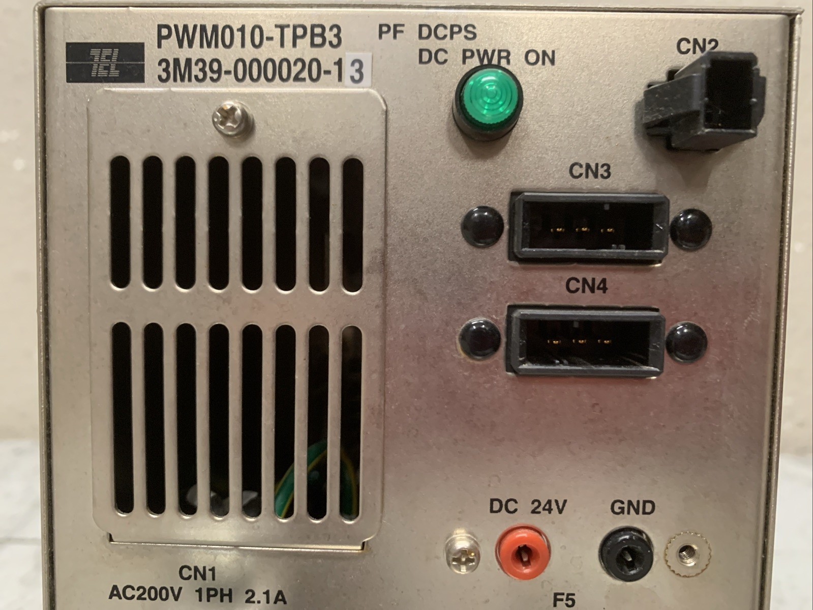 TEL TOKYO ELECTRON POWER SUPPLY PWM010-TPB3