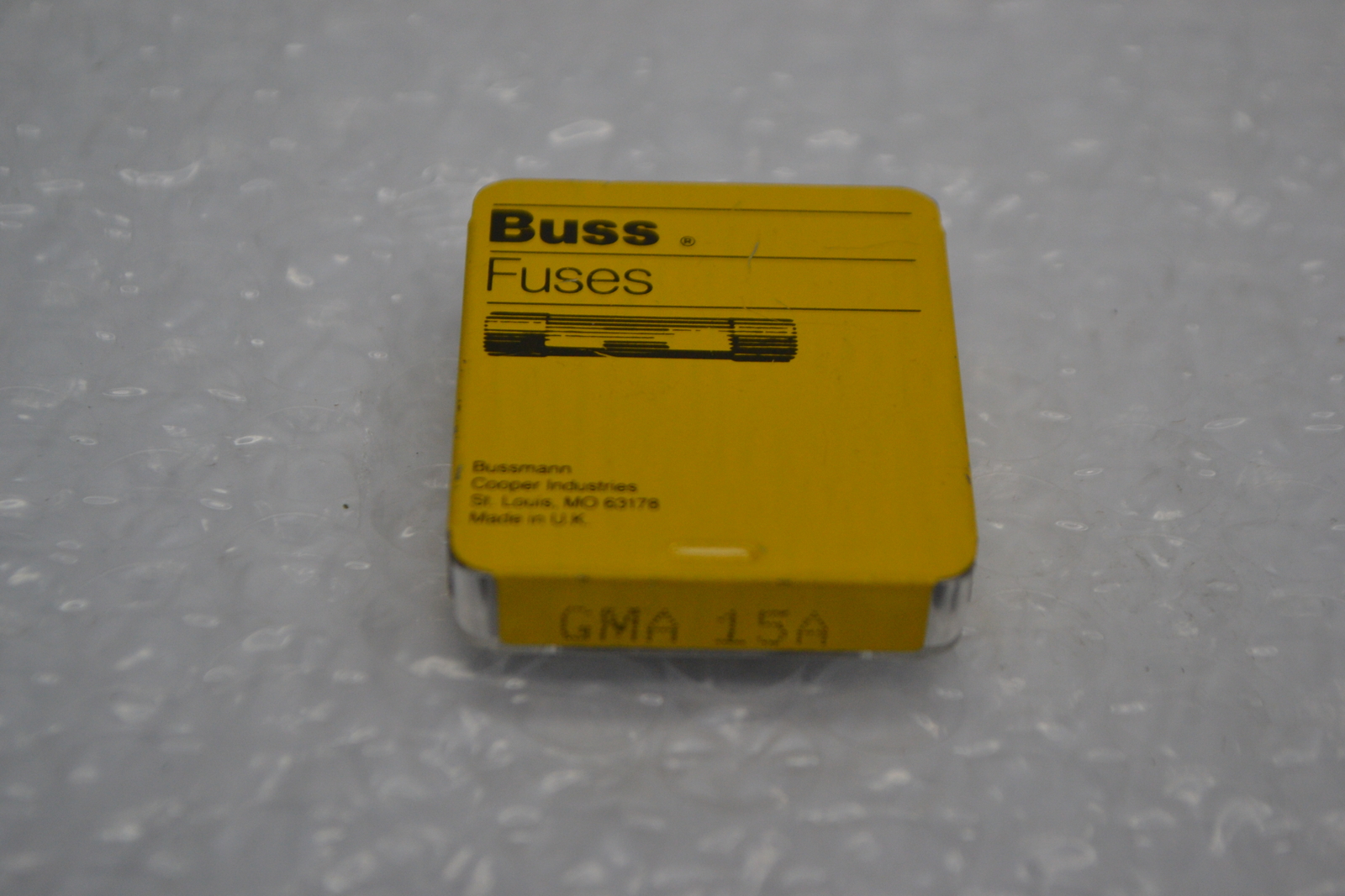 BUSSMANN GMA-15A FUSE LOT OF 2 PKG OF 5 NSMP