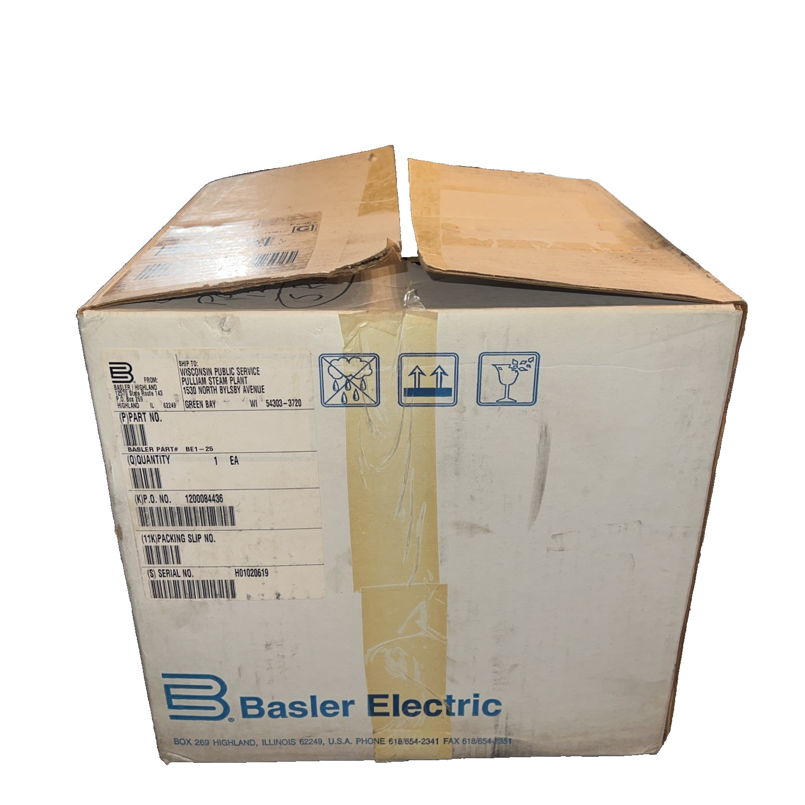 NEW BASLER ELECTRIC BE1-25 SYNC-CHECK RELAY M1E A7P A5N3F