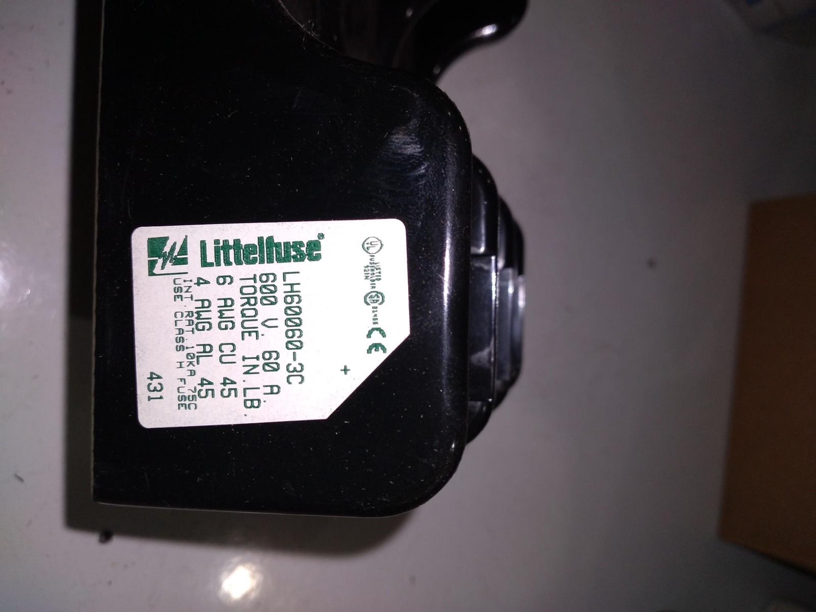 LITTLEFUSE LH60060-3C 600V 60A 4-6AWG