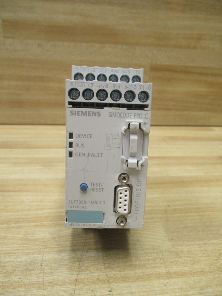 Siemens 3UF7000-1AU00-0 Motor Control W/O Bottom Terminals