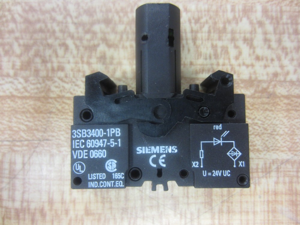 Siemens 3SB3400-1PB Red Lamp Module 3SB34001PB (Pack of 10)