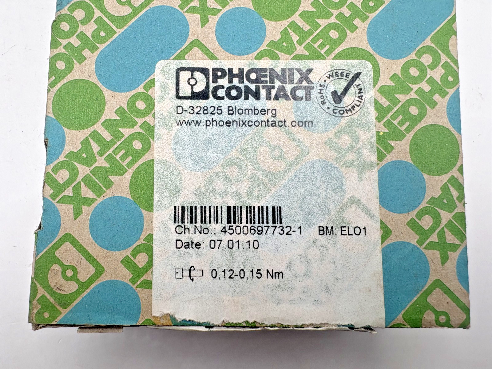 Lot of 10 Phoenix Contact VS-09-BU-DSUB/9-MPT-0,5 Connector