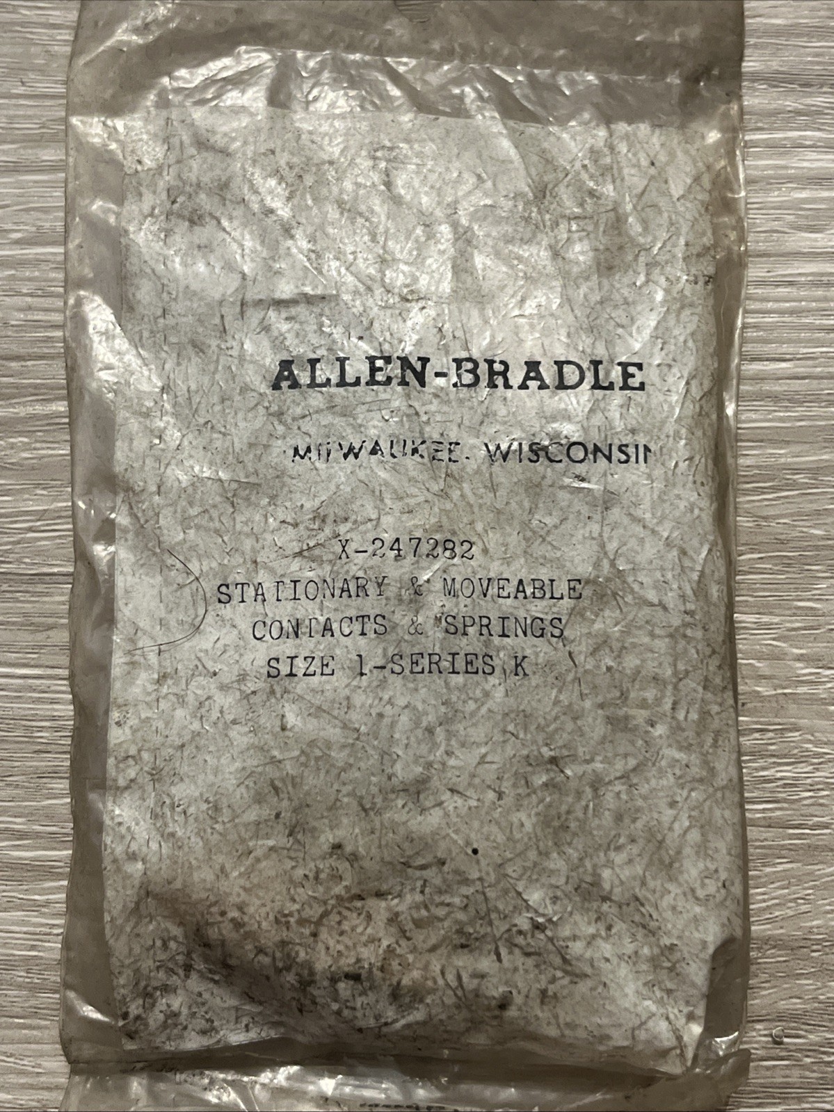 ALLEN BRADLEY X-247282 Stationary and Moveable Contacts And Springs Size 1 Ser k