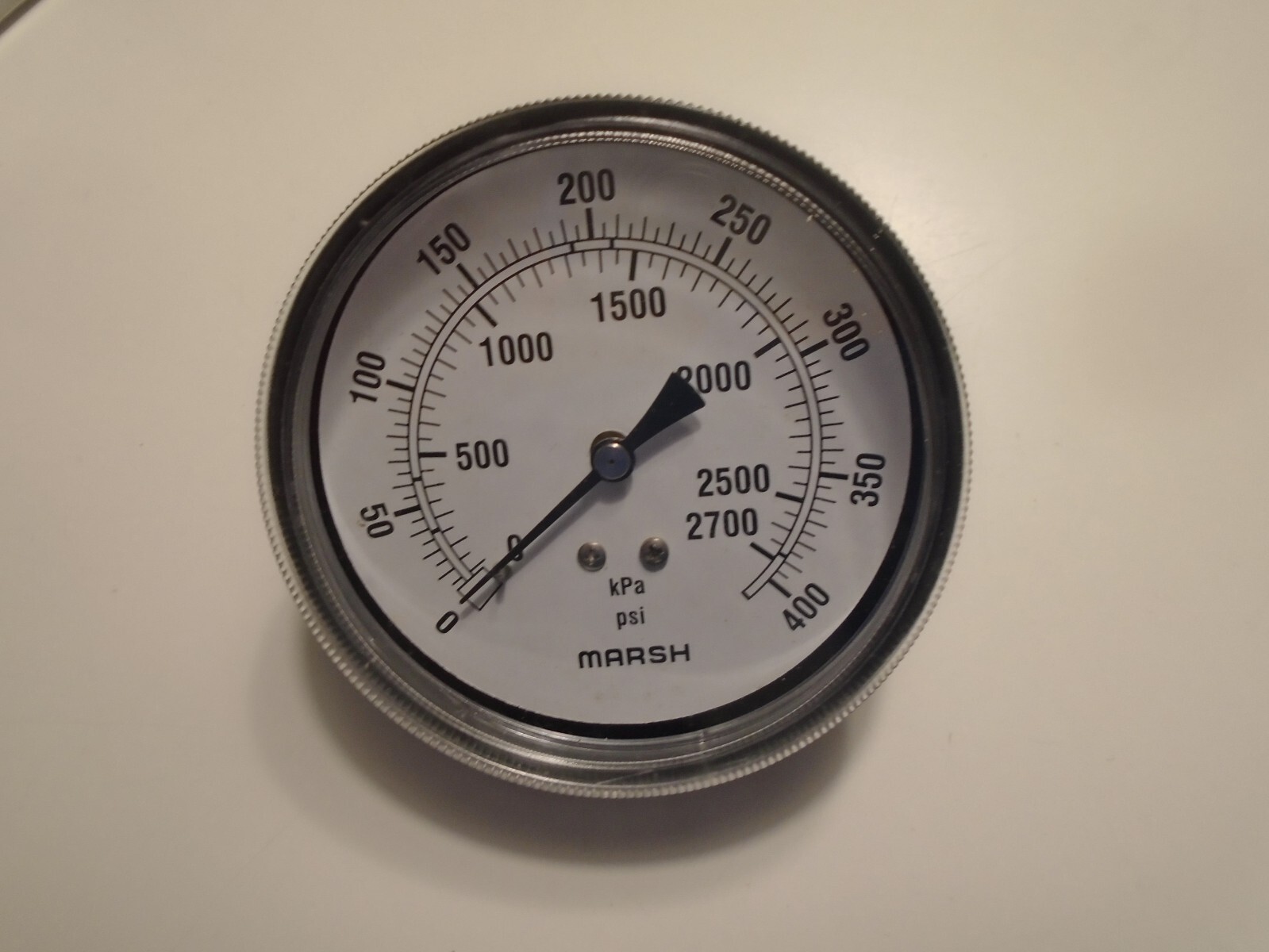 New Marsh / Bellofram J8660 Pressure Gauge (3 1/2″, 1/4 NPT, 0-400 PSI) usa