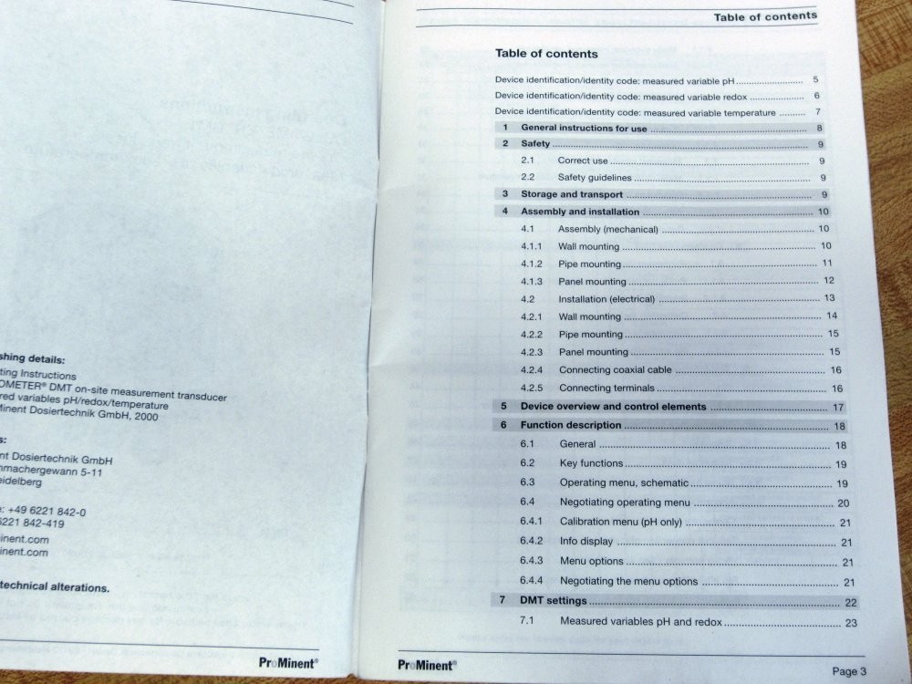 ProMinent 987426 Operating Instructions