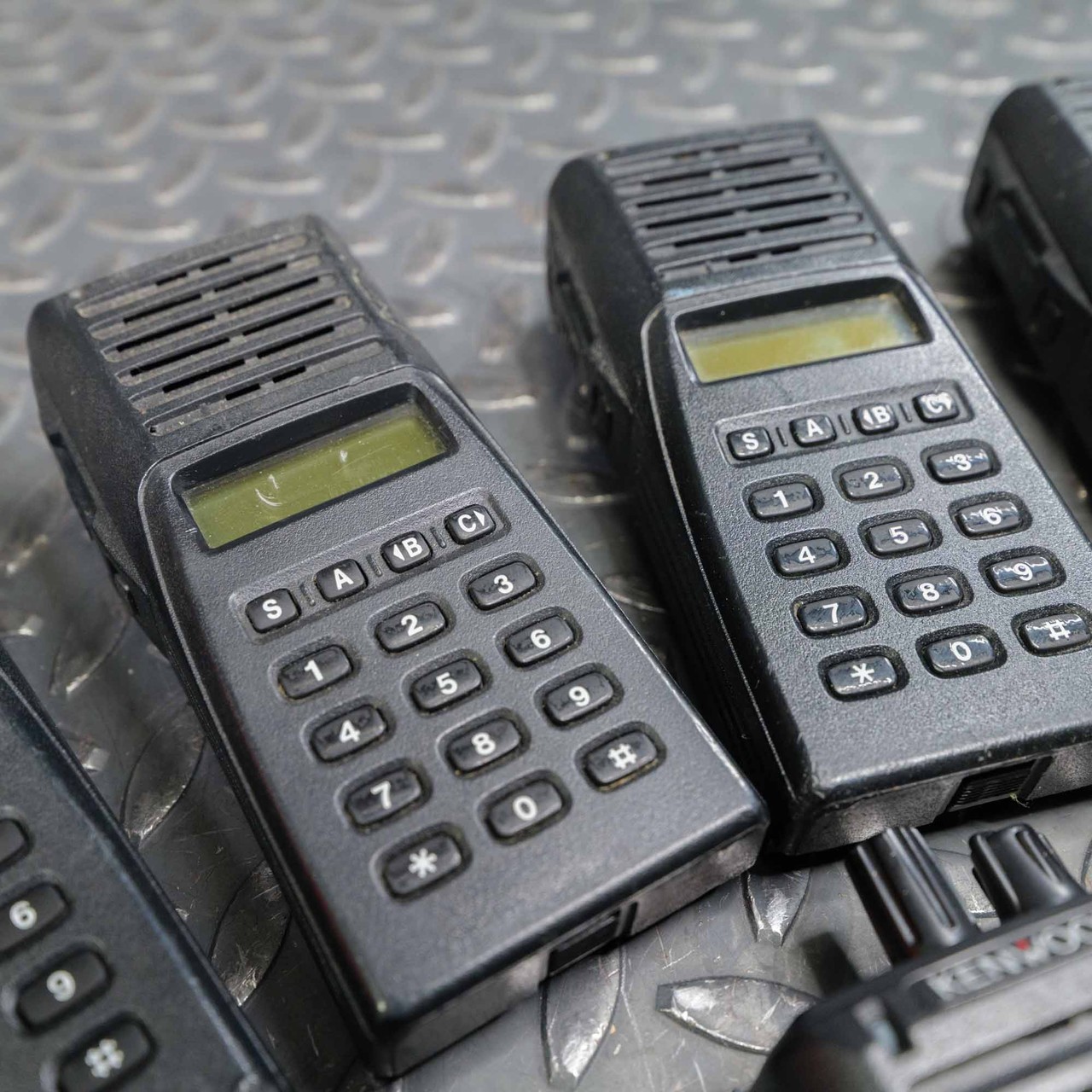 Kenwood TK-380 Type 3 UHF Handheld Radio 400-430 MHz (Lot of 7, Used, No