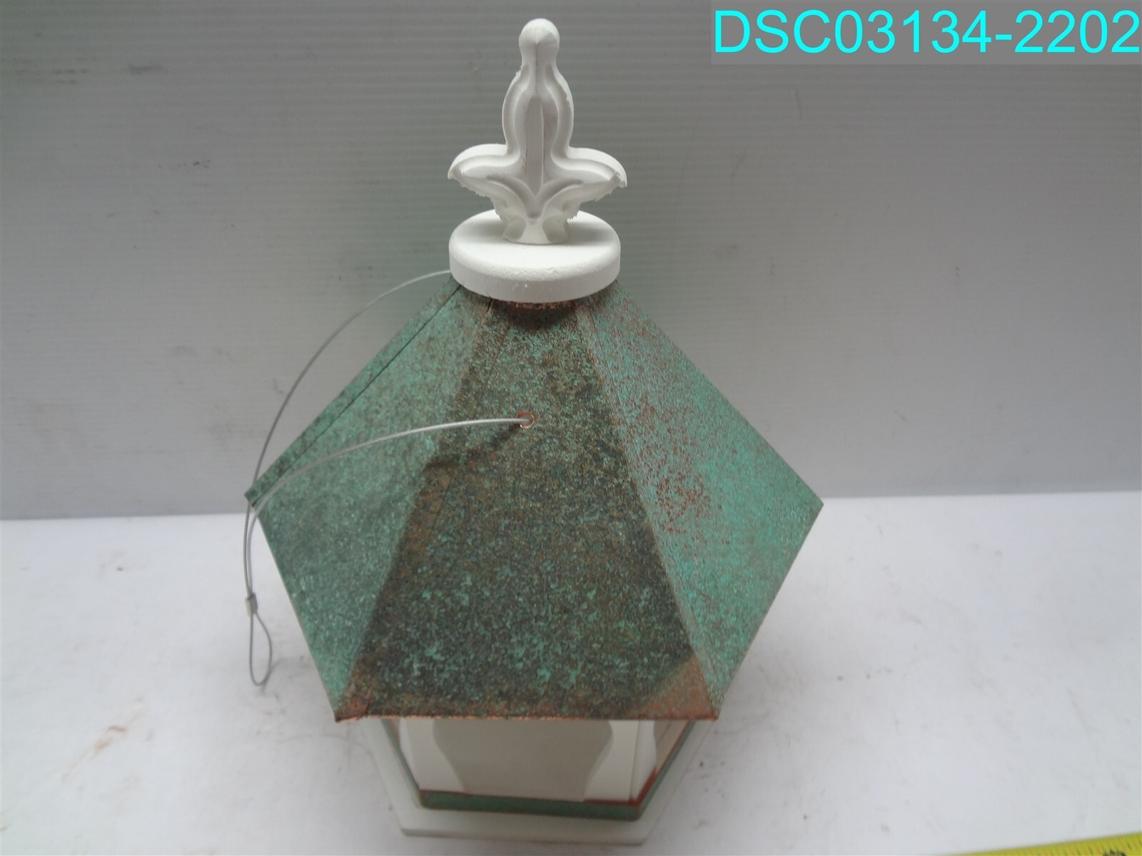 Wild Bird Feeder Solid Cellular PVC Patina Copper Roof (F8V) 11″ x 11″ x 14.5″