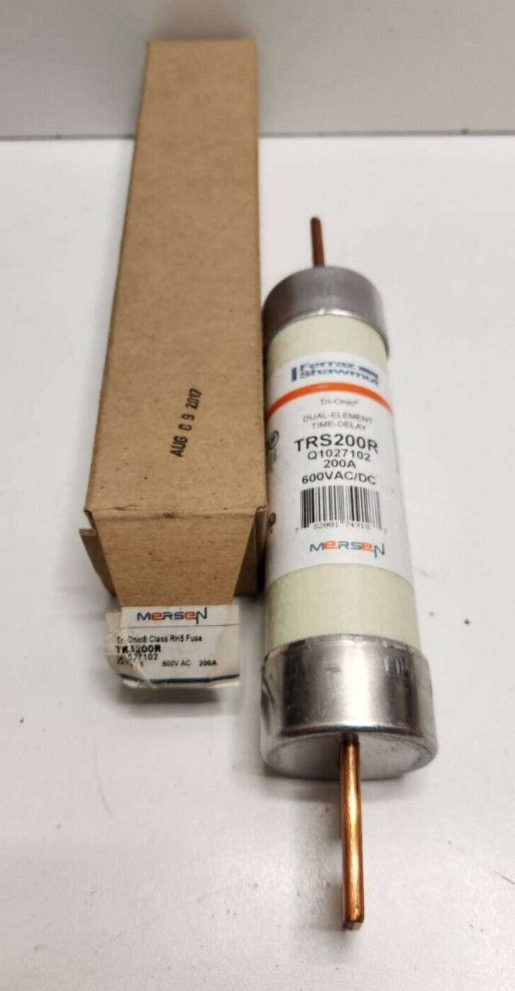 NEW IN BOX! FERRAZ SHAWMUT MERSEN 200A 600V TRI-ONIC RK5 FUSE TRS200R