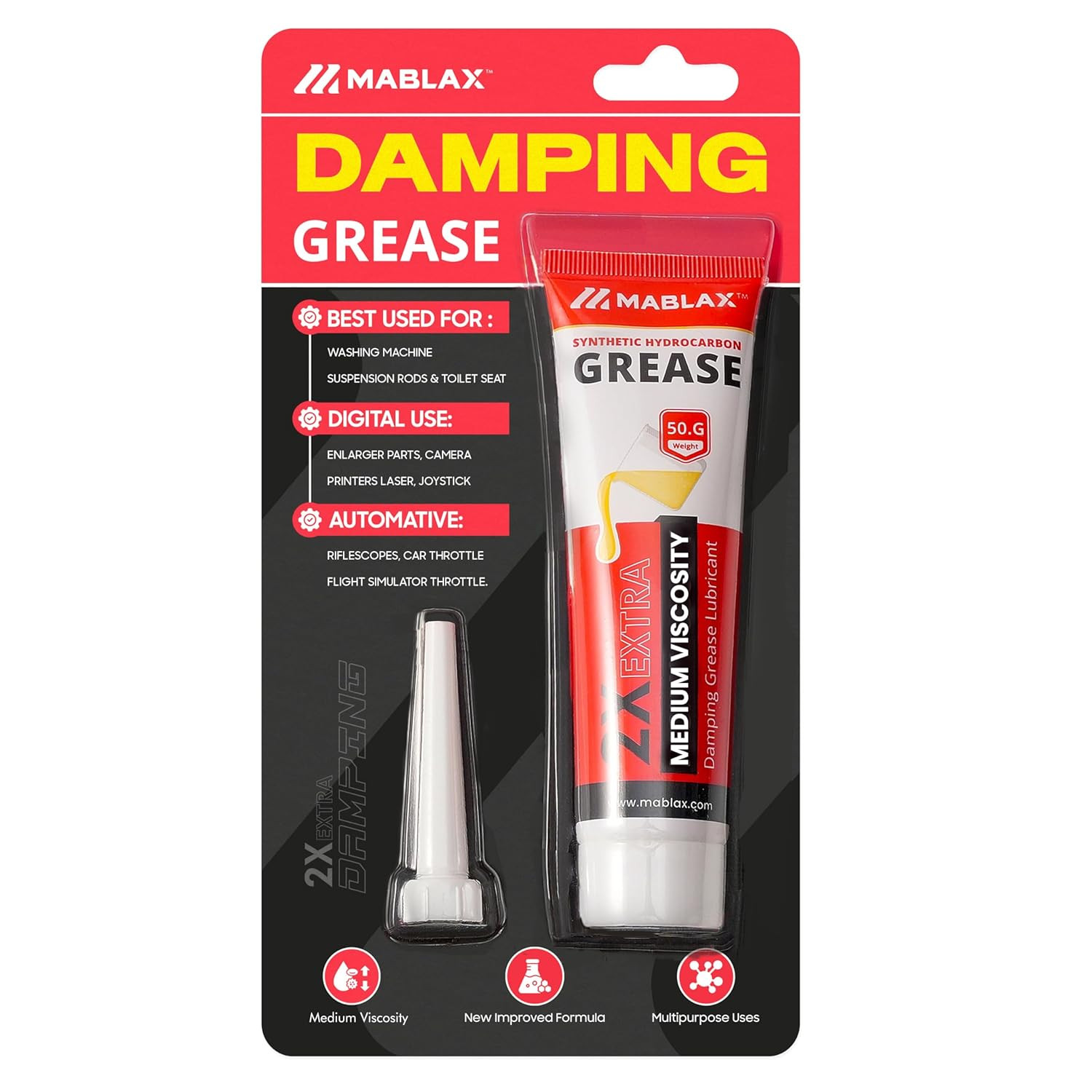 Damping Grease Washing Machine Suspension Rod 50G – Medium-Viscosity Lubricant f