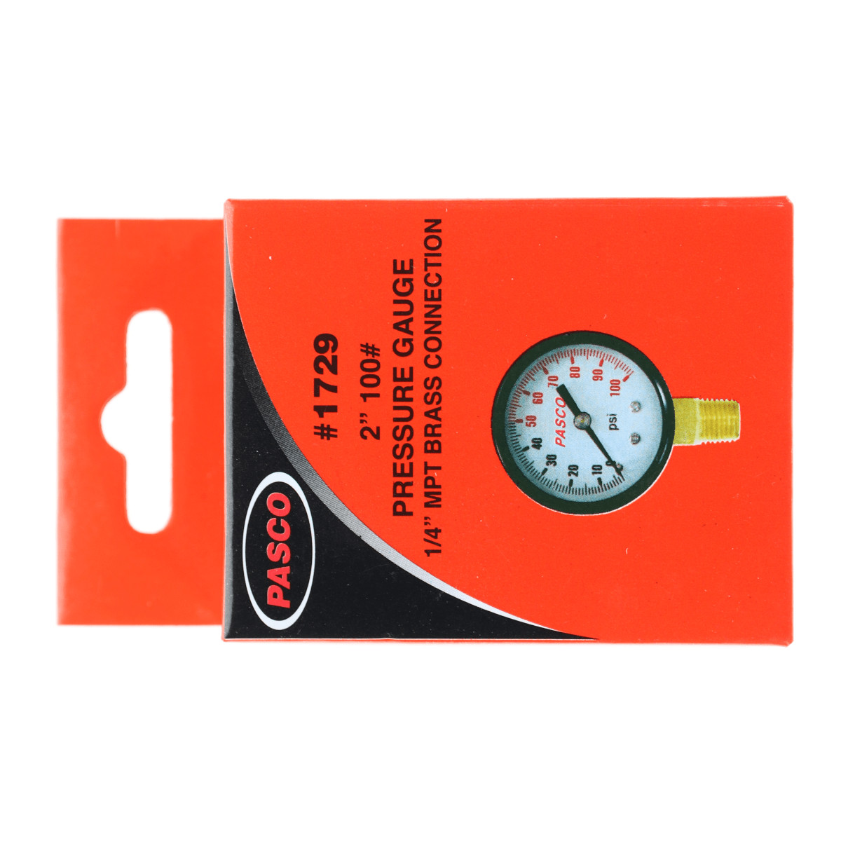 PASCO SPECIALTY 1729 Pasco 1729 2 100# Pressure Gauge