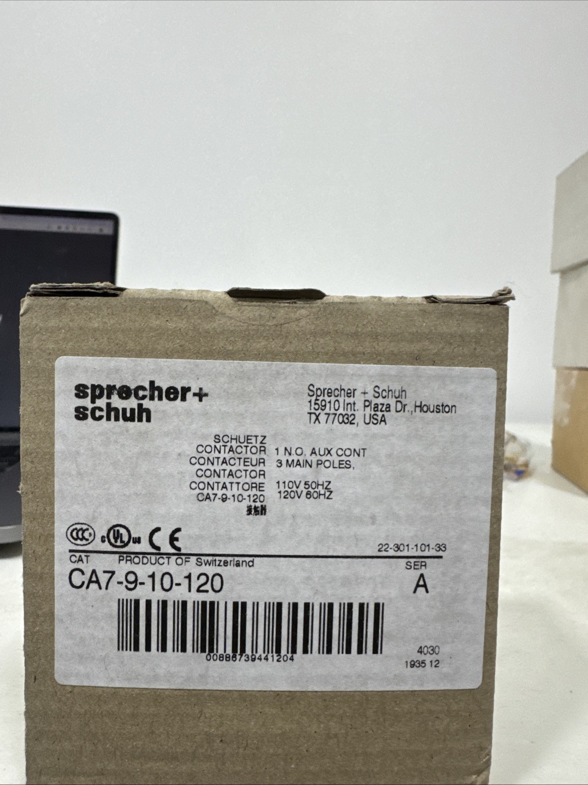 Sprecher + Schuh Contactor CA7-9-10-120