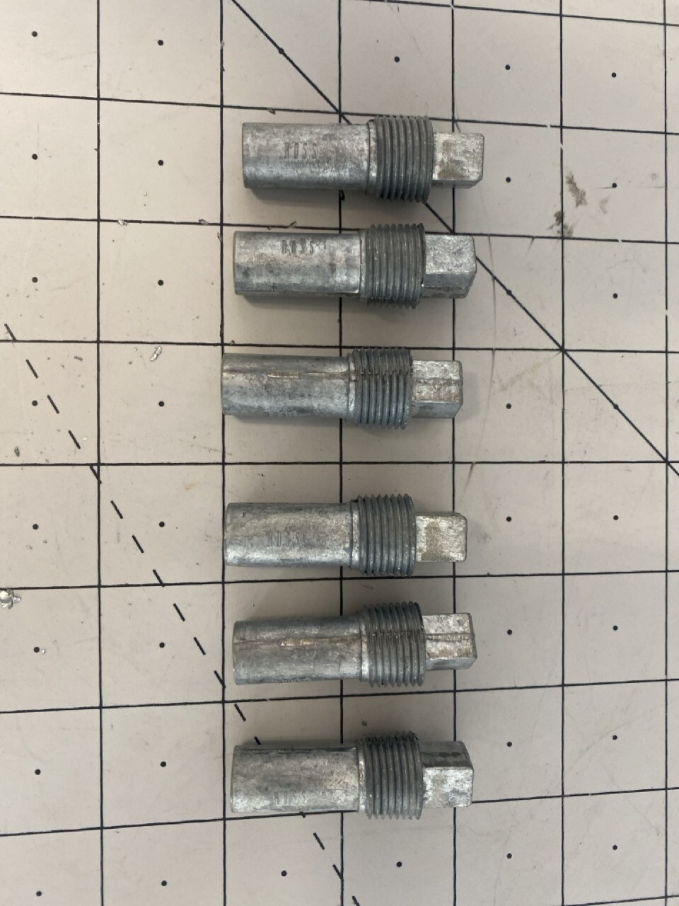 Applied Materials/AMAT Plug Protector Rod 3/8 Inch Zinc PN: 3580-01023