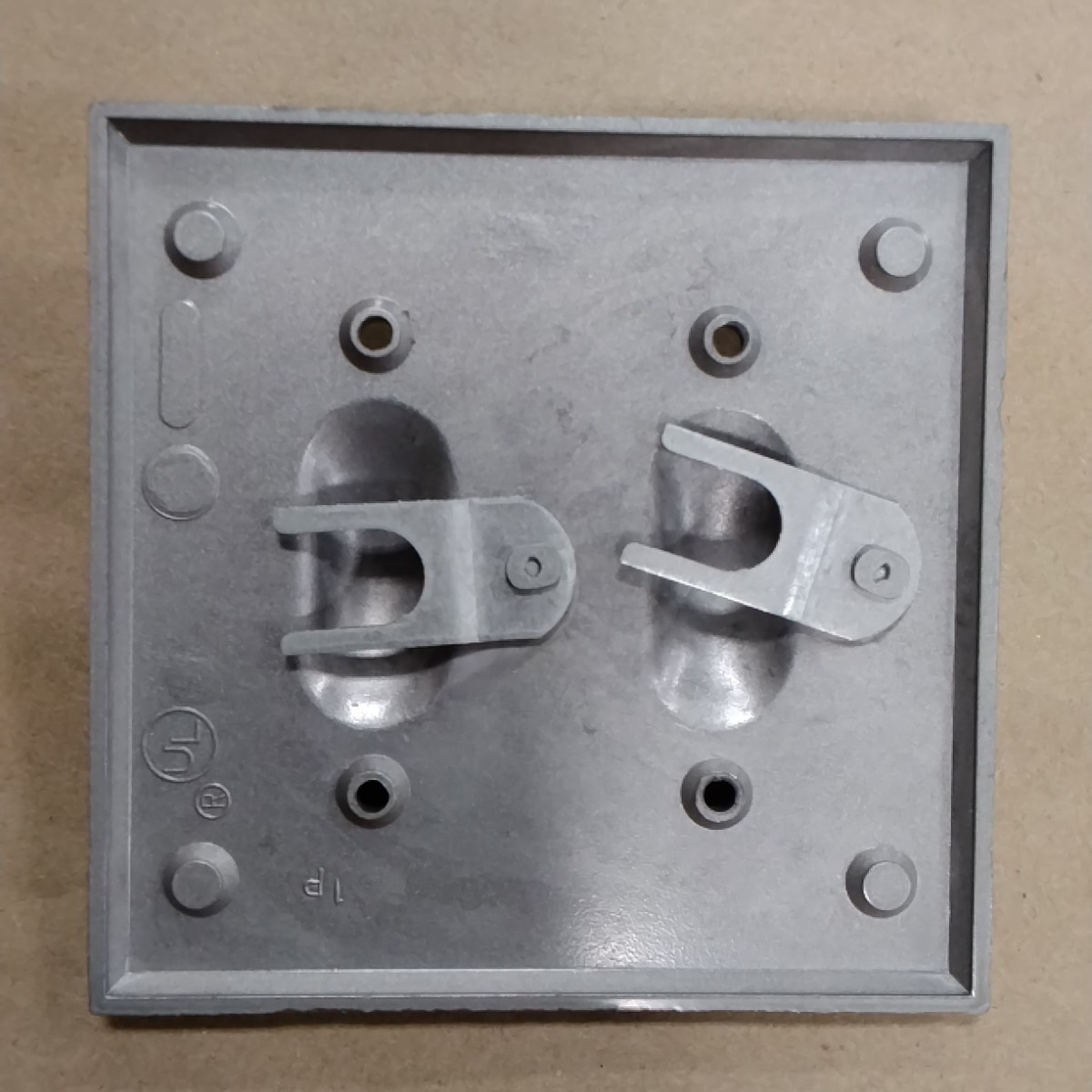 Perfect Line SW1-2 Two Gang Lever Switch Cover D21